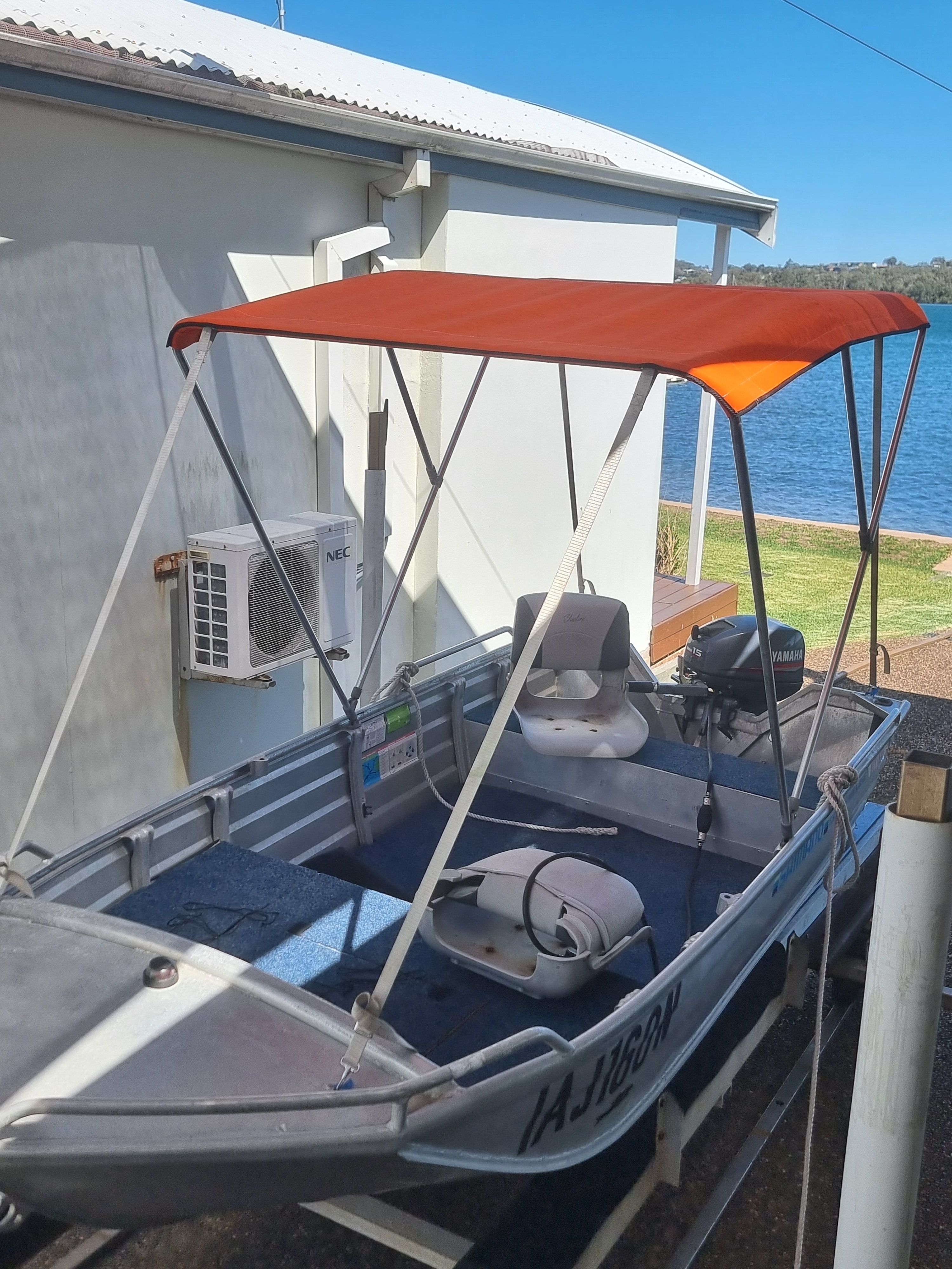 Custom 2 Bow Dodger & Frame - Measure, Supply & Install — photo