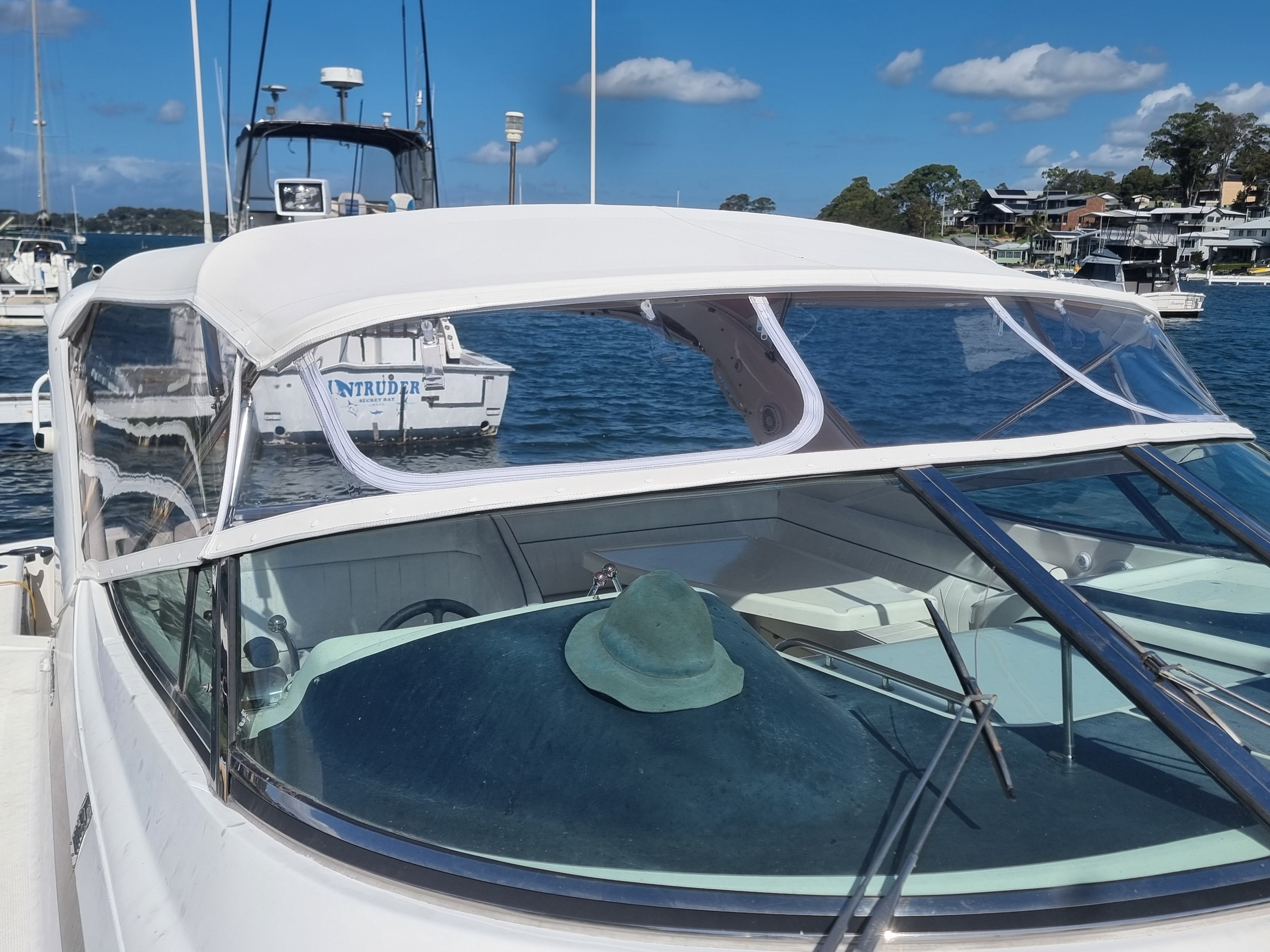 Awning & Bimini Reskin with New Clears — photo