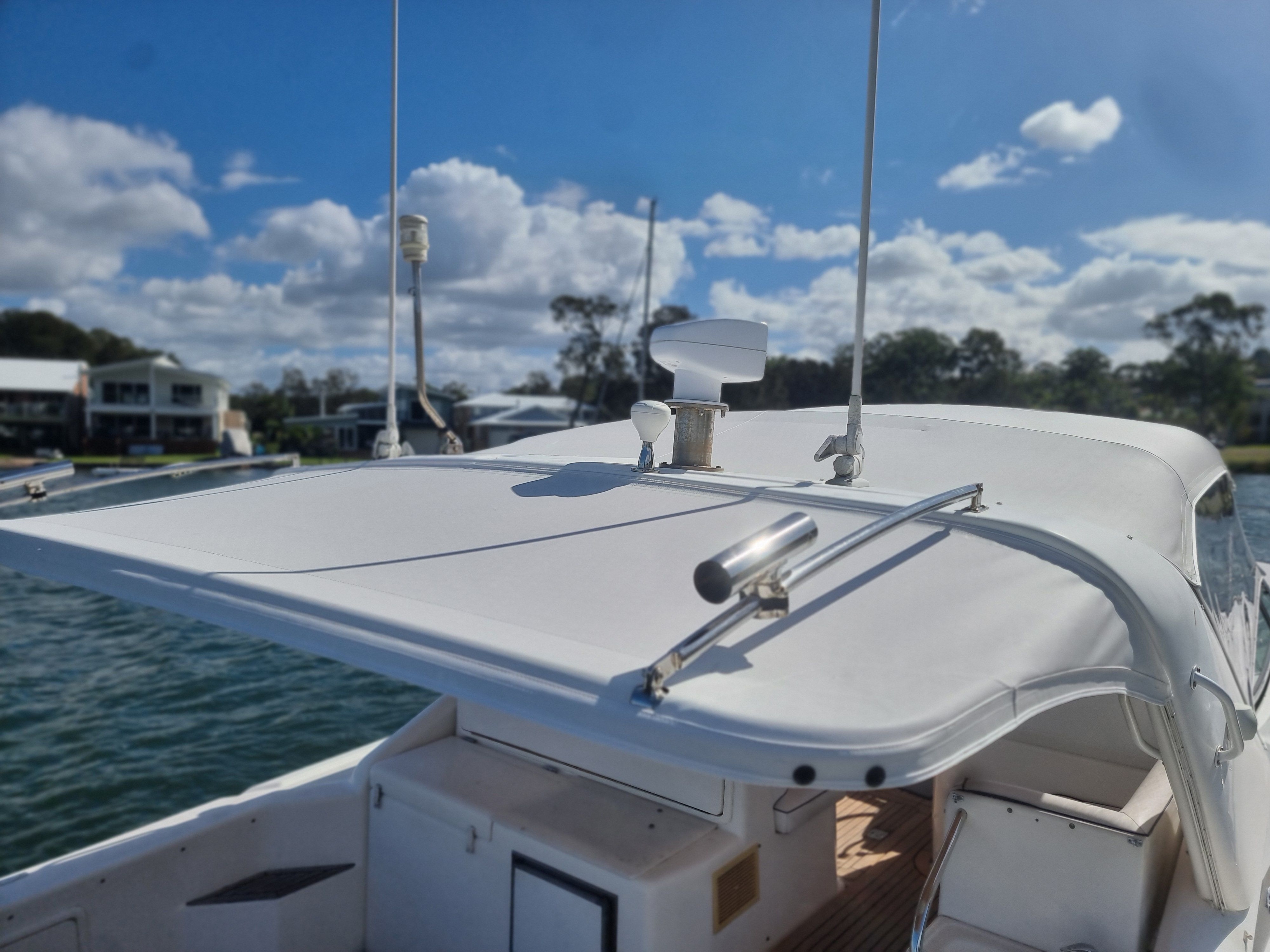 Awning & Bimini Reskin with New Clears — photo