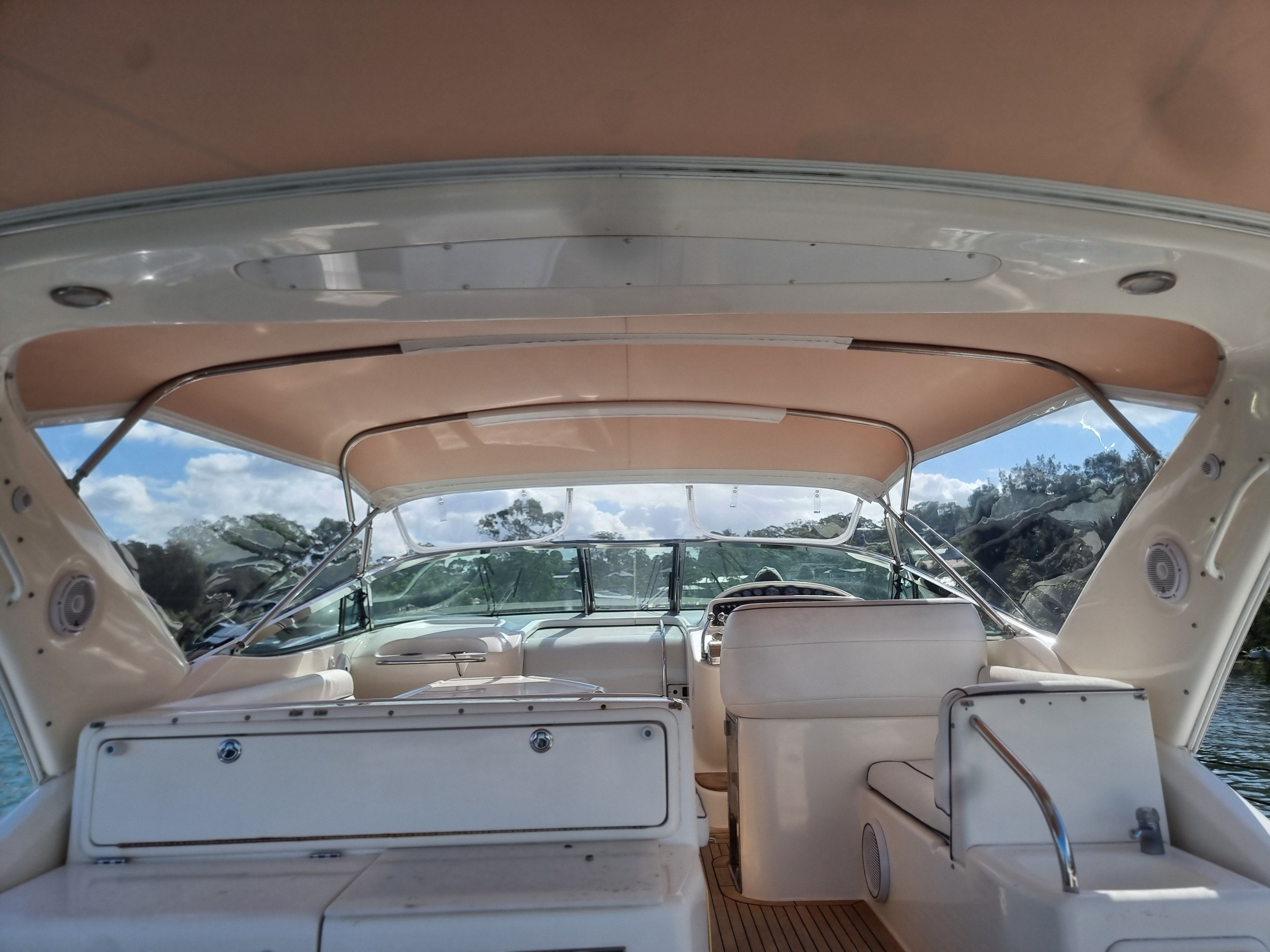 Awning & Bimini Reskin with New Clears — photo
