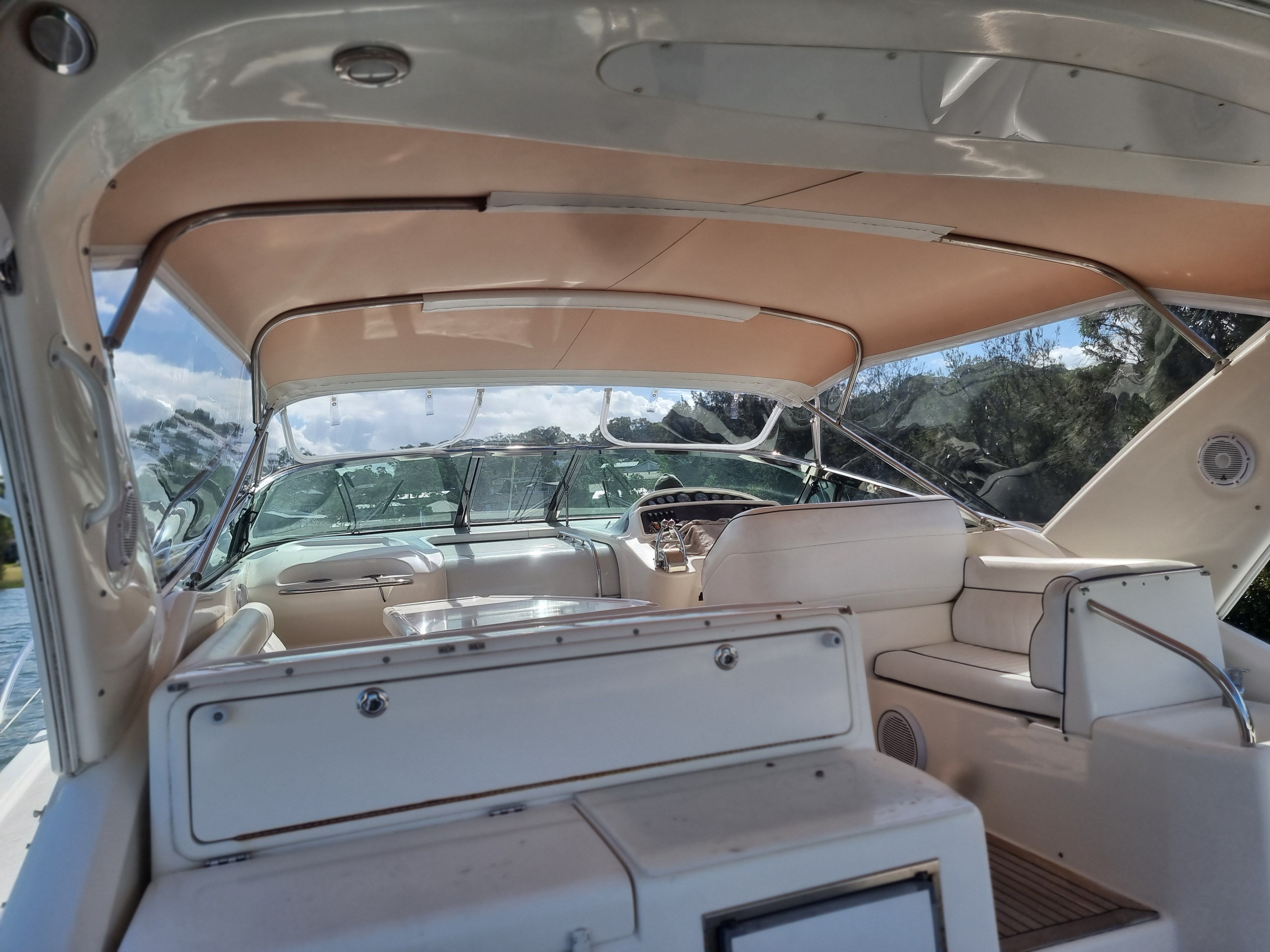Awning & Bimini Reskin with New Clears — photo