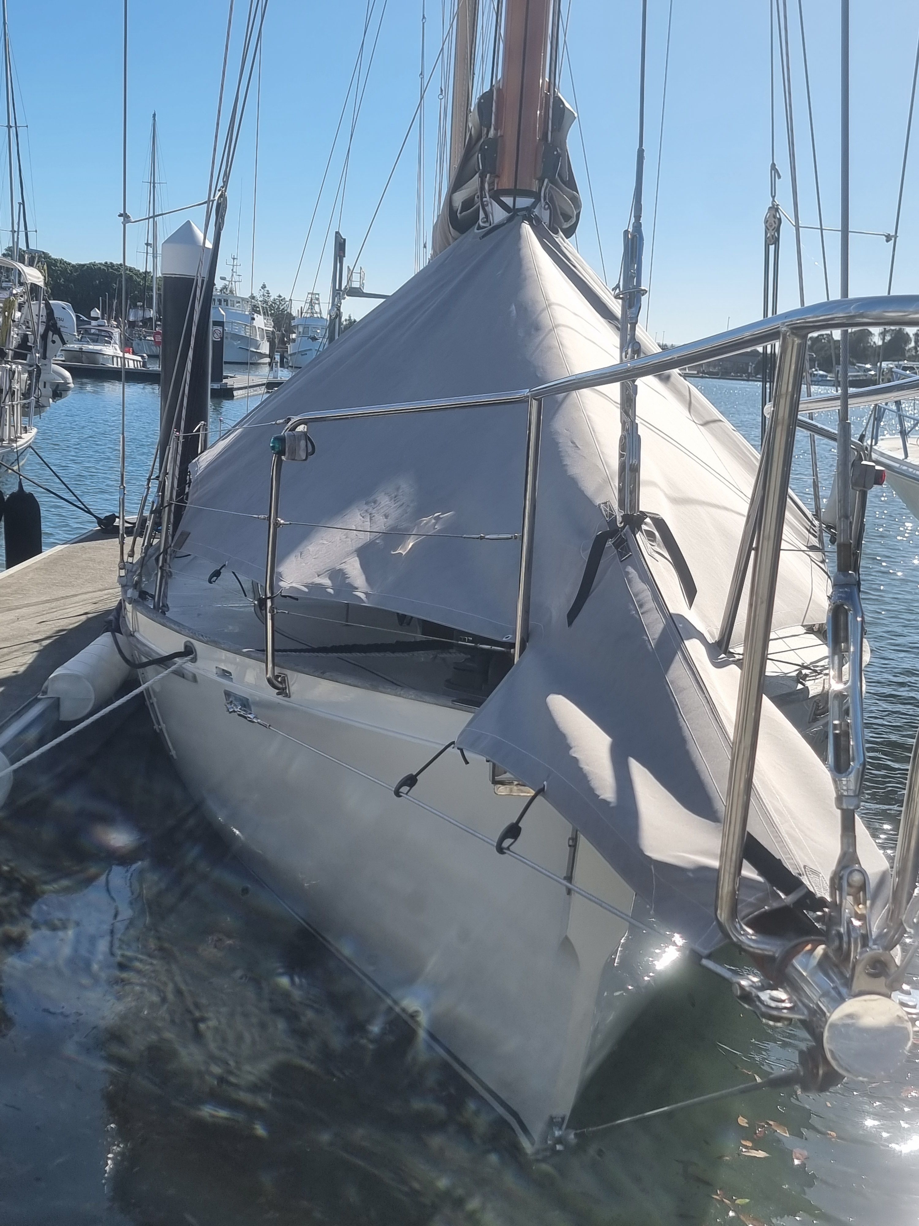 All-Over Cover for a Sailing Ketch — photo