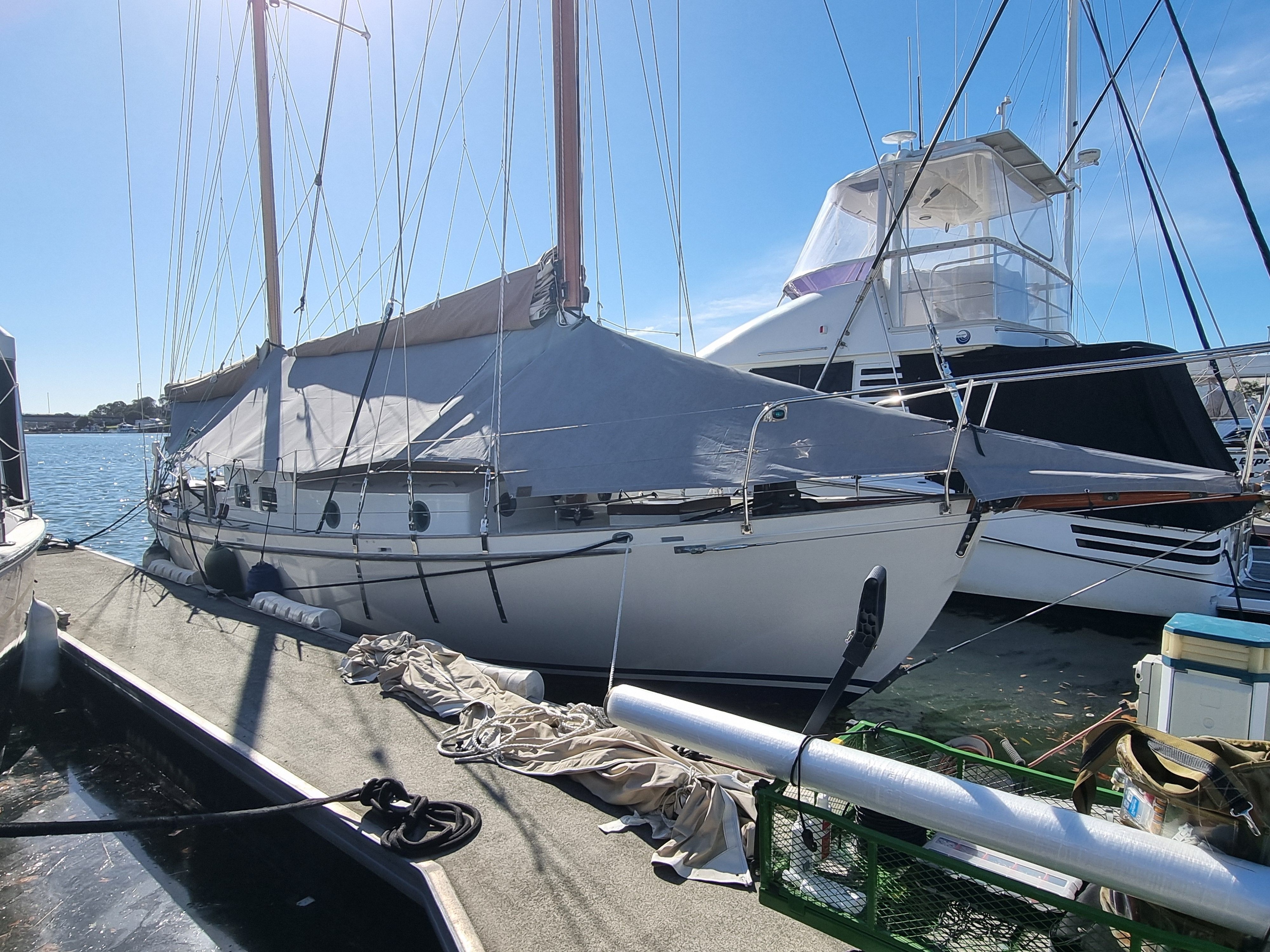 All-Over Cover for a Sailing Ketch — photo