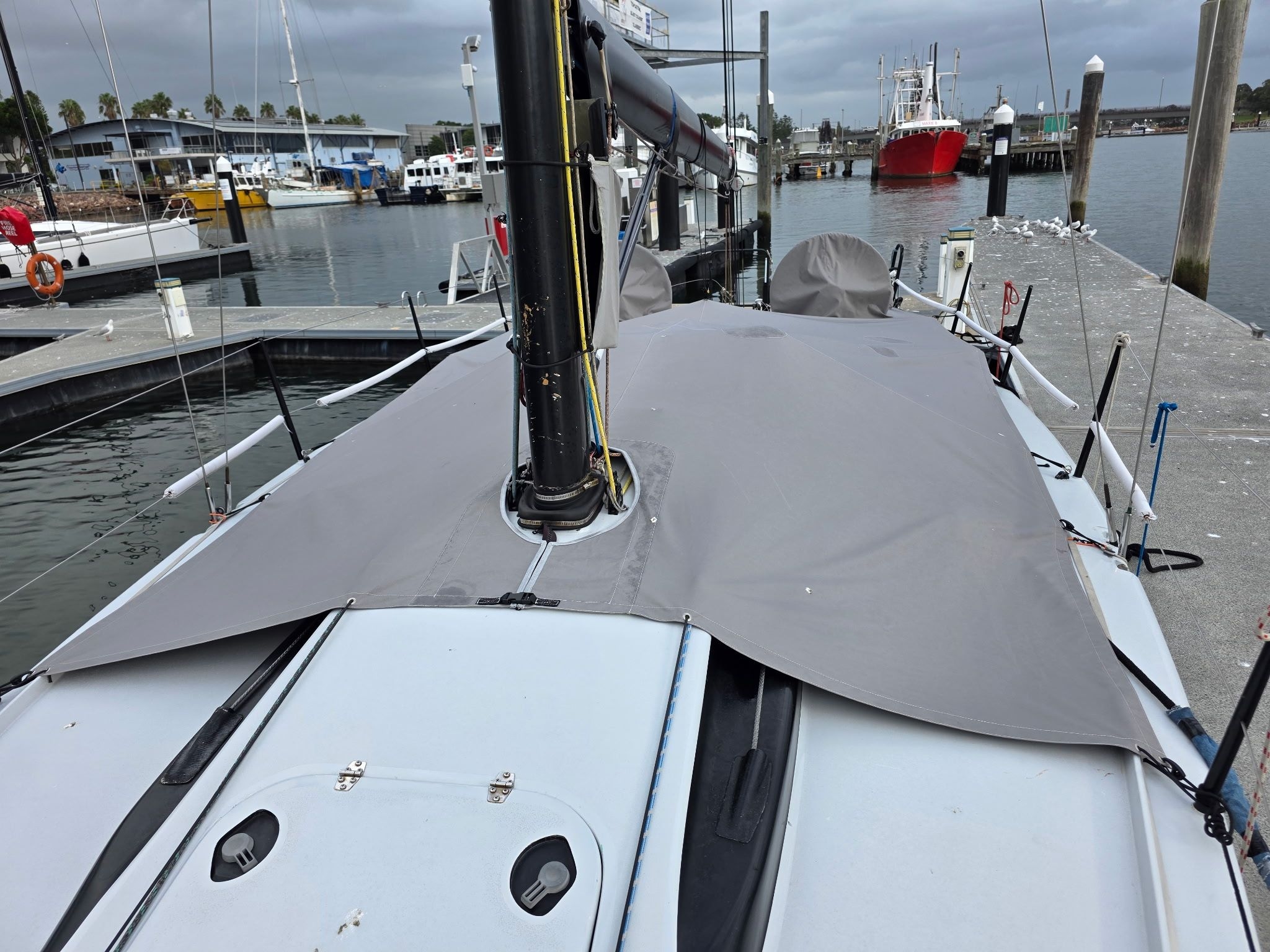 Rudder & Tiller Covers in WeatherMAX — photo