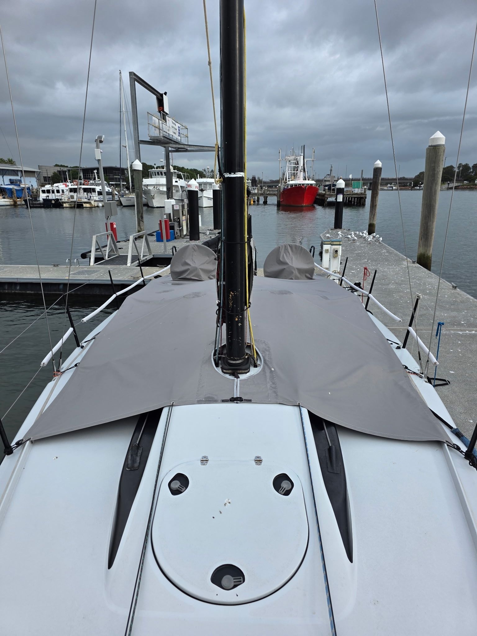 Rudder & Tiller Covers in WeatherMAX — photo
