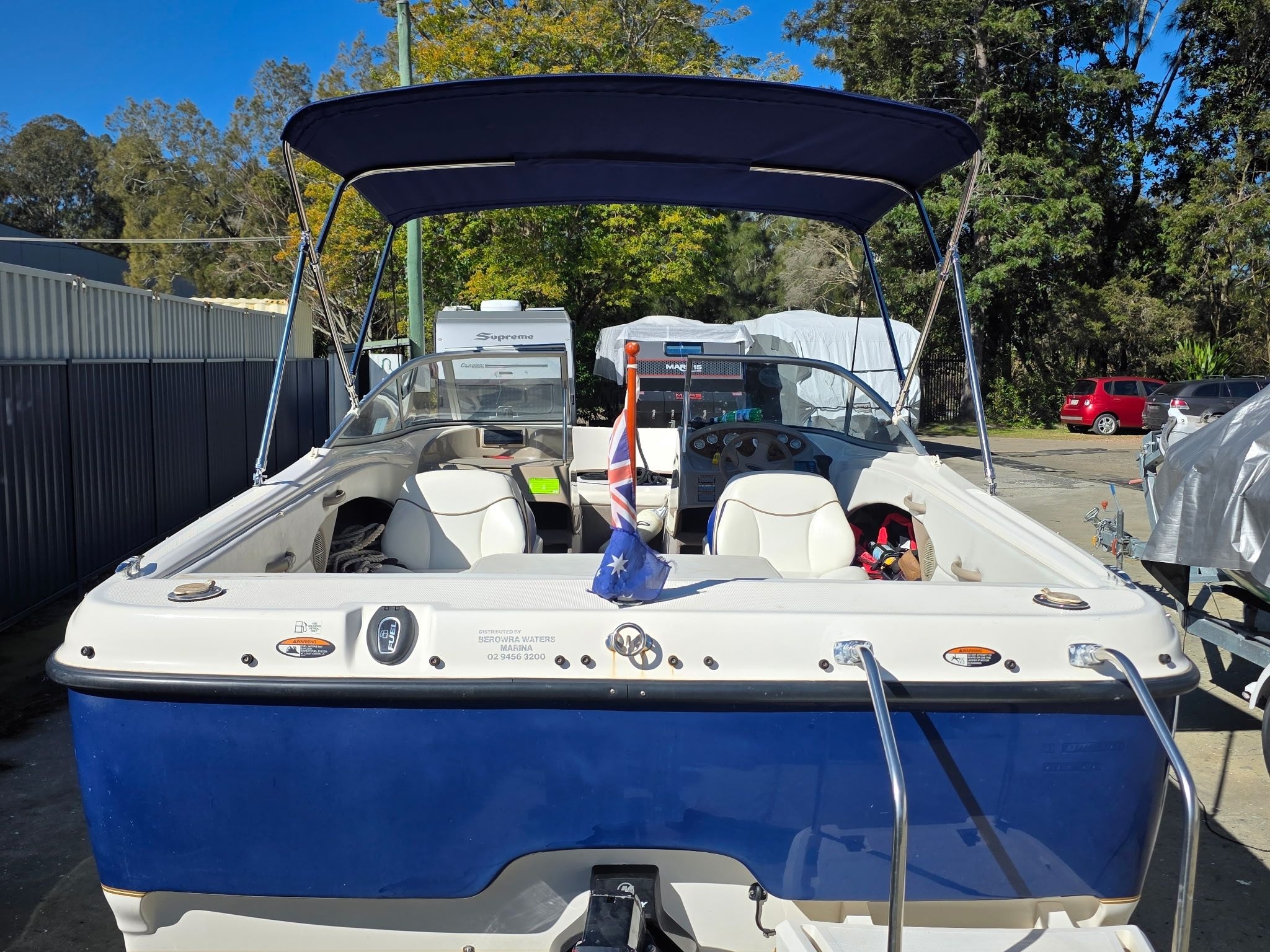 Custom 3-Bow Stainless Bimini — photo 7