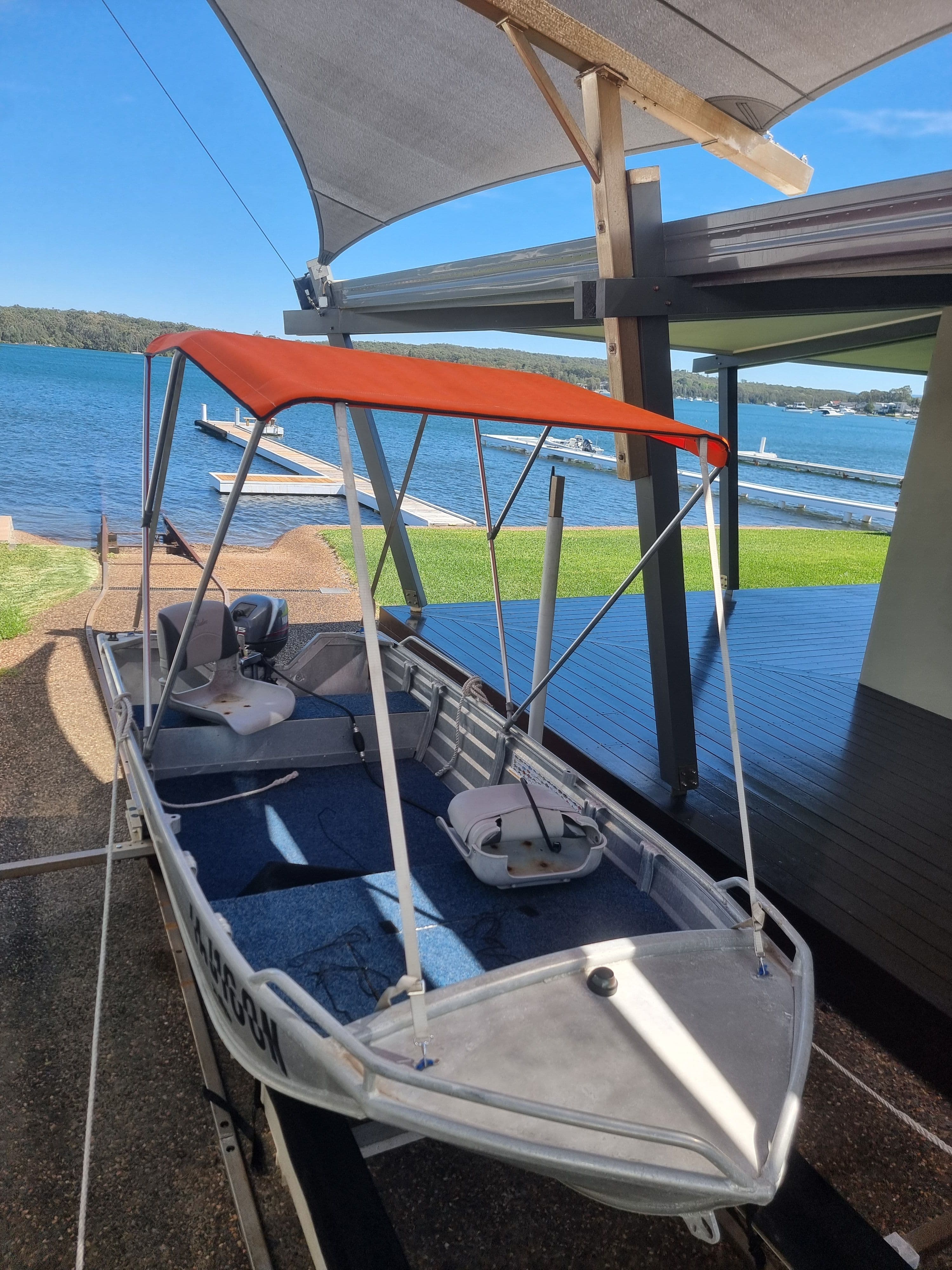 Custom 2 Bow Dodger & Frame - Measure, Supply & Install — photo
