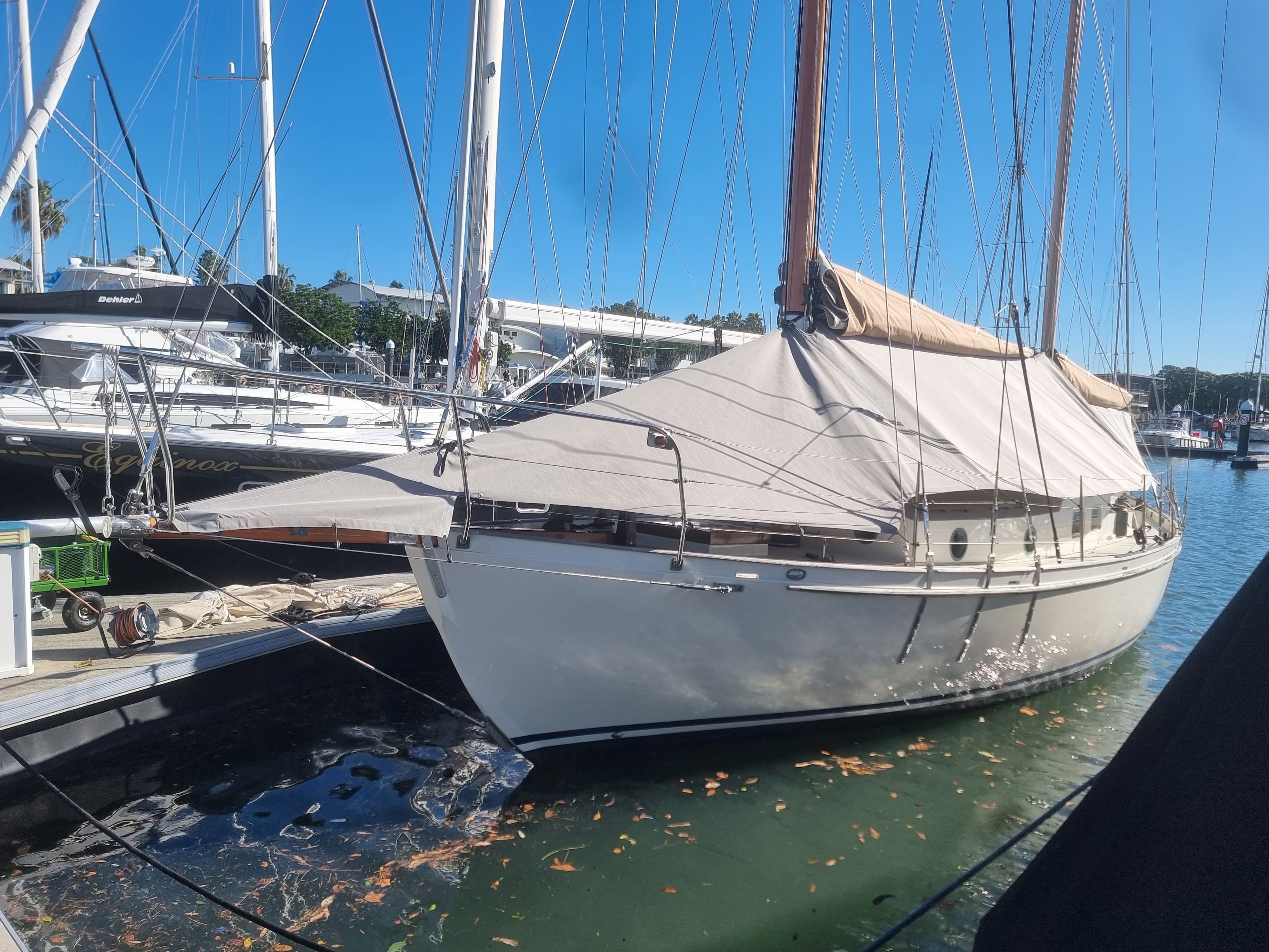 All-Over Cover for a Sailing Ketch — photo