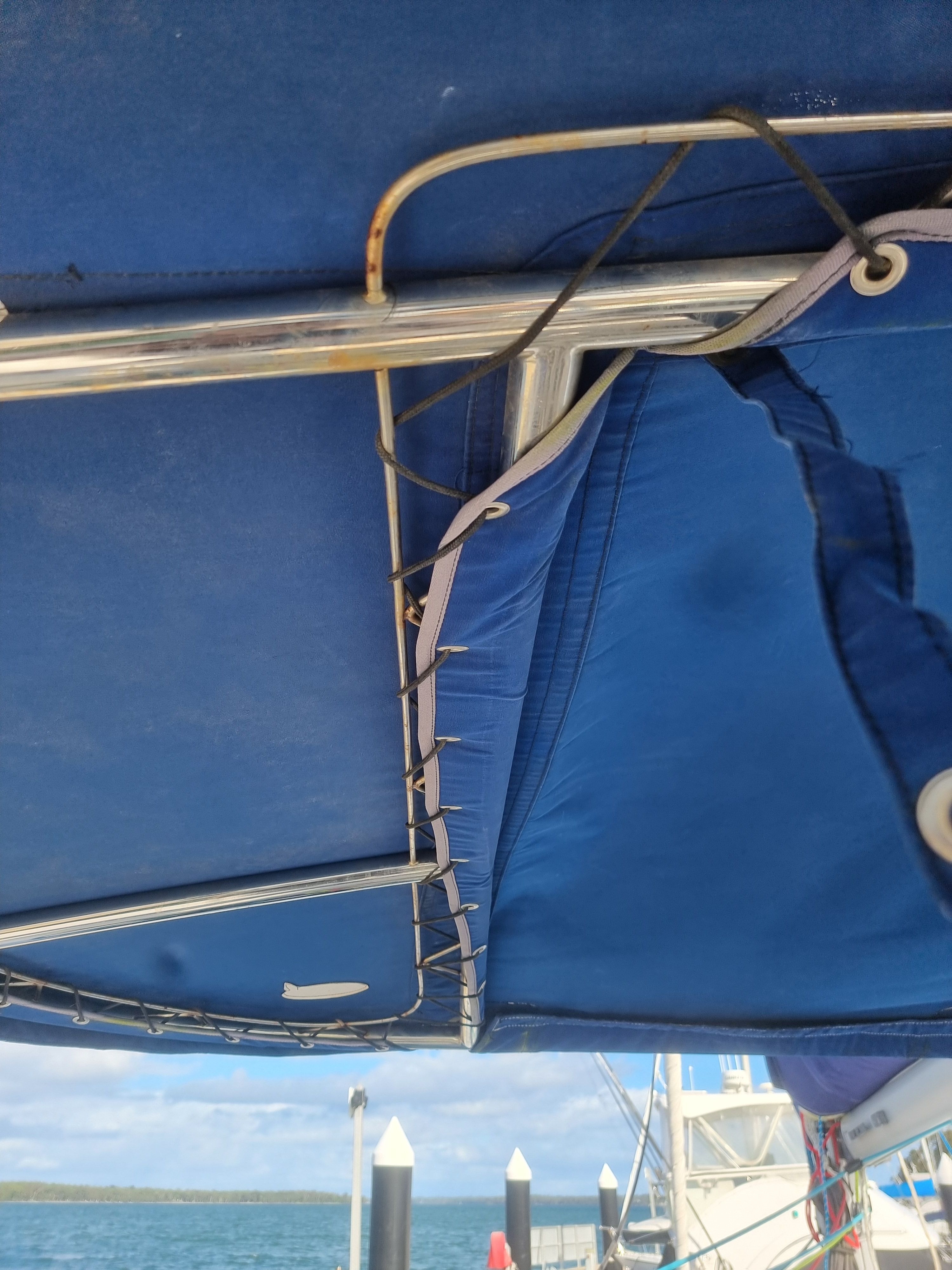 Boom Bag, measure, make install inclusive of canavas — photo