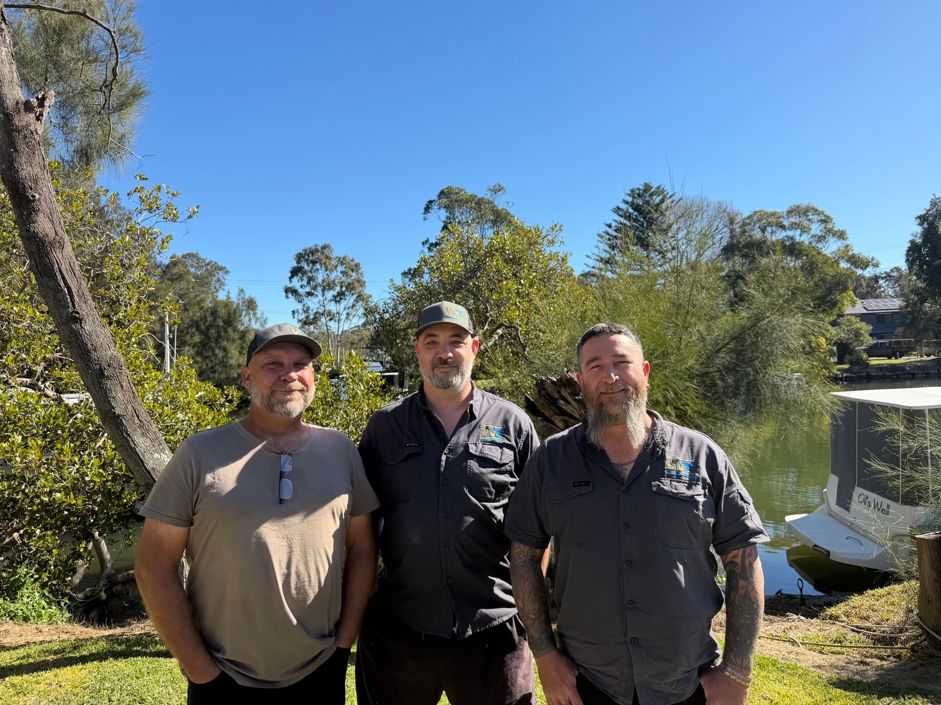 The Winning Trimming team in the workshop